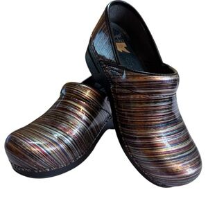 Dansko Women’s Multicolor Patent Leather Professional Clogs Size 37 (US 6.5-7)
